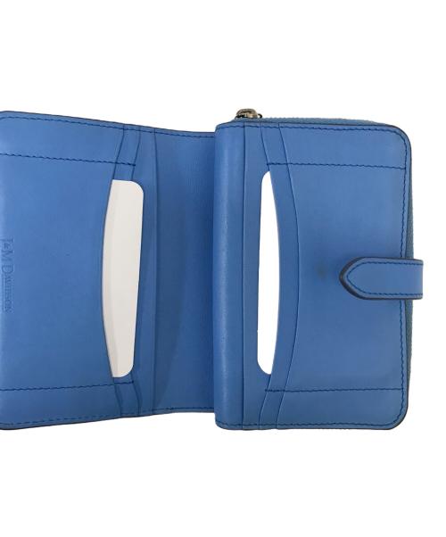 J&M DAVIDSON（ジェイ＆エム デヴィッドソン）J&M DAVIDSON (ジェイ＆エム デヴィッドソン) スタッズ2つ折り財布 ブルーの古着・服飾アイテム