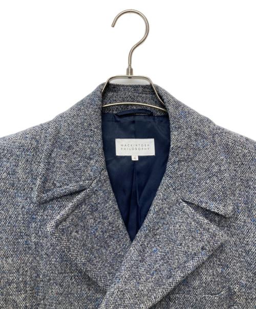 MACKINTOSH PHILOSOPHY（マッキントッシュ フィロソフィー）MACKINTOSH PHILOSOPHY (マッキントッシュ フィロソフィー) カラーネップダブルチェスターコート グレー サイズ:42の古着・服飾アイテム
