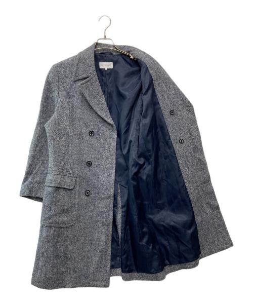 MACKINTOSH PHILOSOPHY（マッキントッシュ フィロソフィー）MACKINTOSH PHILOSOPHY (マッキントッシュ フィロソフィー) カラーネップダブルチェスターコート グレー サイズ:42の古着・服飾アイテム