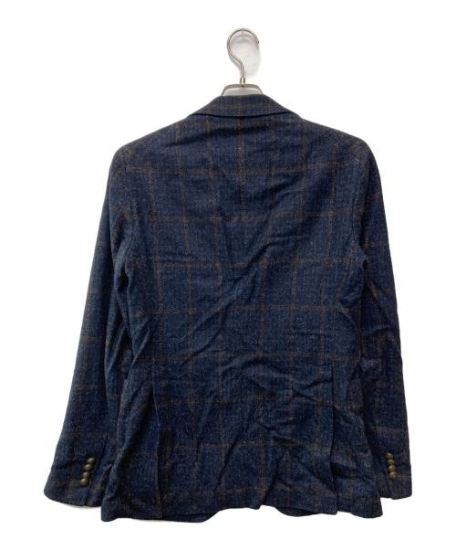 TAGLIATORE（タリアトーレ）TAGLIATORE (タリアトーレ) 2Bチェックテーラードジャケット ネイビー サイズ:46/Rの古着・服飾アイテム
