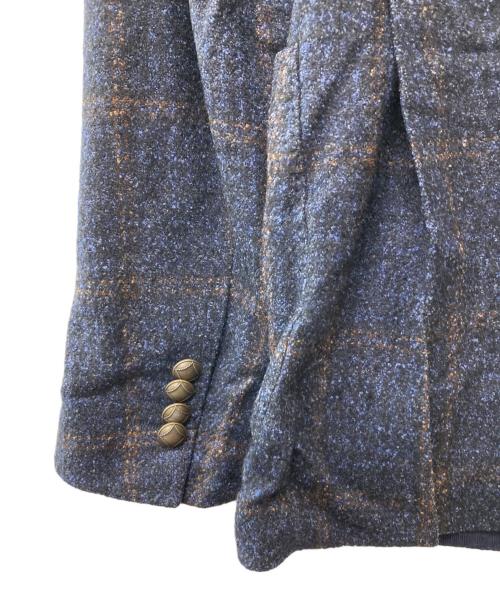 TAGLIATORE（タリアトーレ）TAGLIATORE (タリアトーレ) 2Bチェックテーラードジャケット ネイビー サイズ:46/Rの古着・服飾アイテム
