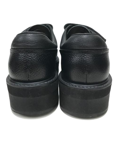 foot the coacher（フットザコーチャー）foot the coacher (フットザコーチャー) ベルクロレザースニーカー ブラック サイズ:71/2の古着・服飾アイテム