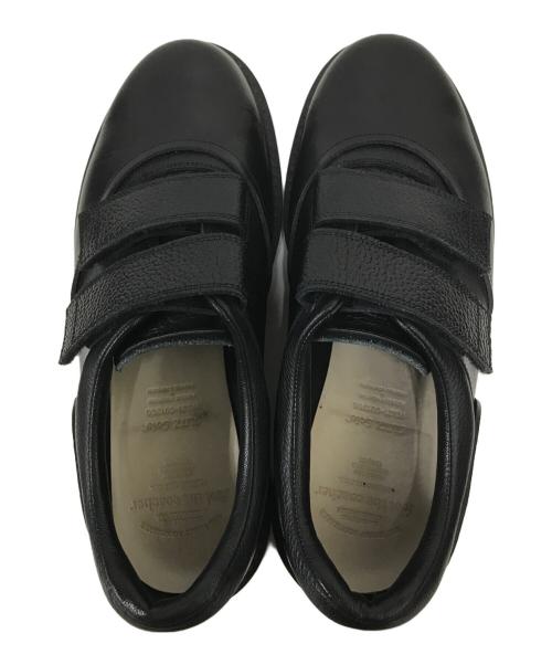 foot the coacher（フットザコーチャー）foot the coacher (フットザコーチャー) ベルクロレザースニーカー ブラック サイズ:71/2の古着・服飾アイテム