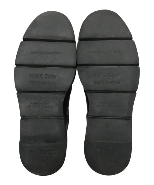 foot the coacher（フットザコーチャー）foot the coacher (フットザコーチャー) ベルクロレザースニーカー ブラック サイズ:71/2の古着・服飾アイテム