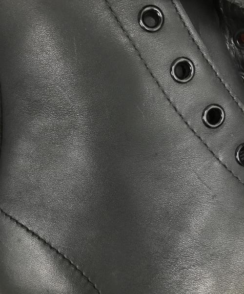 Dr.Martens（ドクターマーチン）Dr.Martens (ドクターマーチン) YOHJI YAMAMOTO (ヨウジヤマモト) YY ZIGGY 10ホール捻じれレースアップブーツ ブラック サイズ:SIZE11 US Mの古着・服飾アイテム