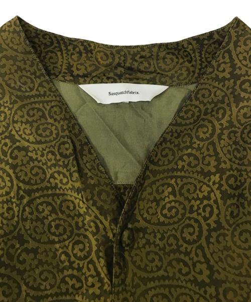 SASQUATCHfabrix.（サスクワッチファブリックス）SASQUATCHfabrix. (サスクワッチファブリックス) ペイズリービッグシャツ グリーン サイズ:Ｌの古着・服飾アイテム