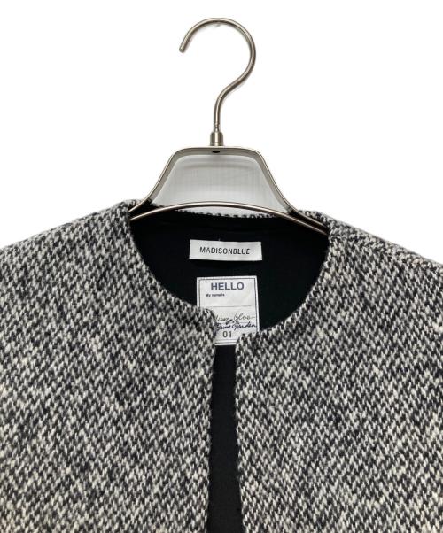 MADISON BLUE（マディソンブルー）MADISON BLUE (マディソンブルー) ツイードロングジレ グレー サイズ:01の古着・服飾アイテム