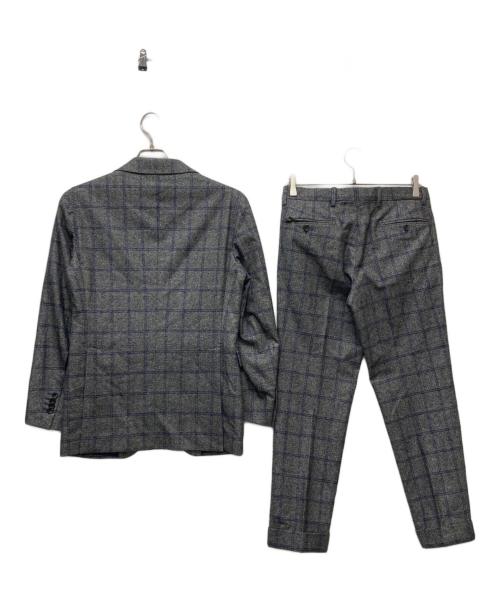 TAGLIATORE（タリアトーレ）TAGLIATORE (タリアトーレ) Brilla per il gusto (ブリッラ ペル イルグースト) 別注2Bチェックセットアップスーツ グレー×ネイビー サイズ:SIZE 44/7Rの古着・服飾アイテム