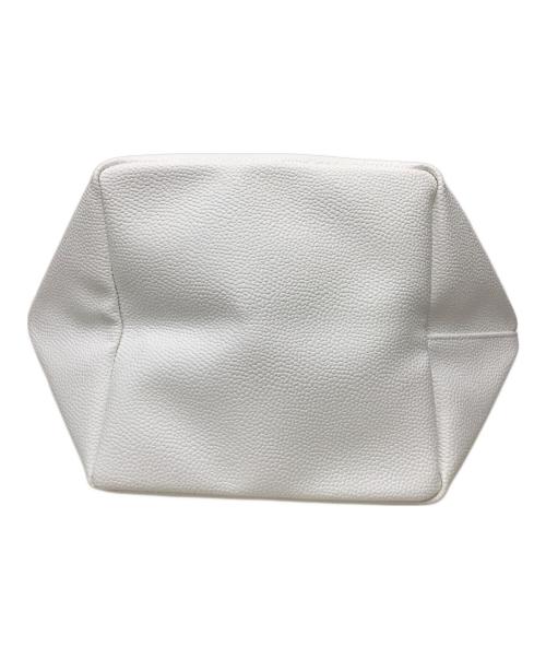 Herve Chapelier（エルベシャプリエ）Herve Chapelier (エルベシャプリエ) リュクス舟型 ハンドバッグ レザー バッグ M ホワイト×イエローの古着・服飾アイテム