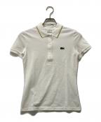 LACOSTEラコステ）の古着「ゴールドステッチポロシャツ」｜ホワイト