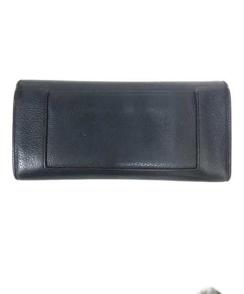 CELINE（セリーヌ）CELINE (セリーヌ) ラージフラップウォレット ネイビーの古着・服飾アイテム