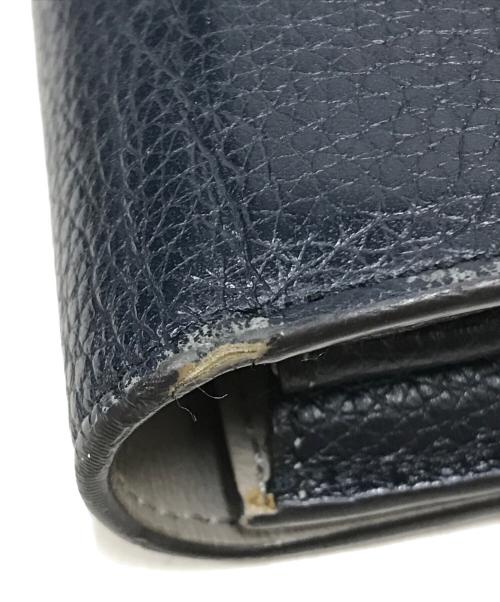 CELINE（セリーヌ）CELINE (セリーヌ) ラージフラップウォレット ネイビーの古着・服飾アイテム