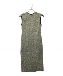 THE SHINZONE（ザ シンゾーン）の古着「ジャカード スリーブレス ドレス」｜カーキ