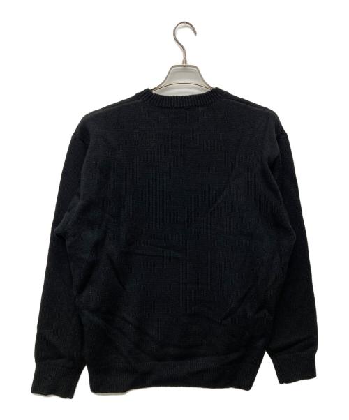 Hysteric Glamour（ヒステリックグラマー）Hysteric Glamour (ヒステリックグラマー) NAKED FACE編込 セーター ブラック サイズ:Mの古着・服飾アイテム