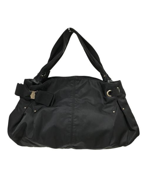 Salvatore Ferragamo（サルヴァトーレ フェラガモ）Salvatore Ferragamo (サルヴァトーレ フェラガモ) ヴァラリボン ハンドバッグ ブラックの古着・服飾アイテム