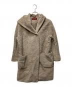 Max Mara Studioマックスマーラ ストゥディオ）の古着「アルパカフーテッドコート/608619730」｜ベージュ