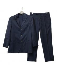 BOGLIOLI（ボリオリ）の古着「3Bストライプセットアップスーツ」｜ネイビー