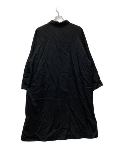 CABAN（キャバン）CABAN (キャバン) ウールギャバジン スタンドカラーコート ブラック サイズ:Ｍの古着・服飾アイテム