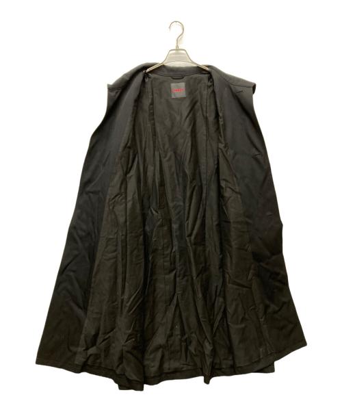 CABAN（キャバン）CABAN (キャバン) ウールギャバジン スタンドカラーコート ブラック サイズ:Ｍの古着・服飾アイテム