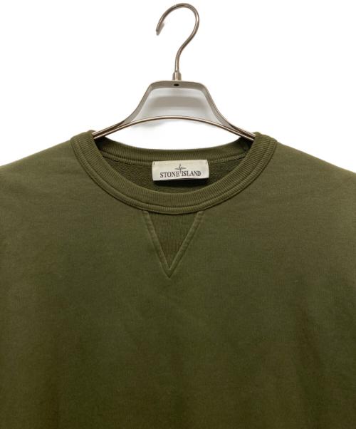 STONE ISLAND（ストーンアイランド）STONE ISLAND (ストーンアイランド) CREW NECK SWEAT オリーブ サイズ:Sの古着・服飾アイテム