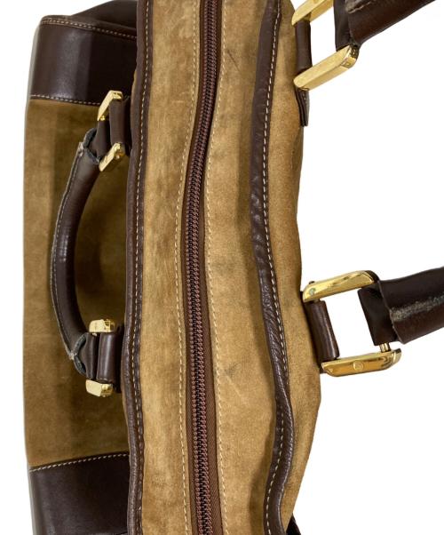 LOEWE（ロエベ）LOEWE (ロエベ) アナグラムスウェードハンドバッグ ブラウンの古着・服飾アイテム