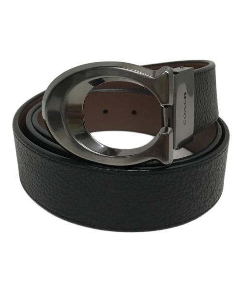 COACH（コーチ）COACH (コーチ) シグネチャー バックル カット トゥ サイズ リバーシブル ベルト ブラウン サイズ:42の古着・服飾アイテム