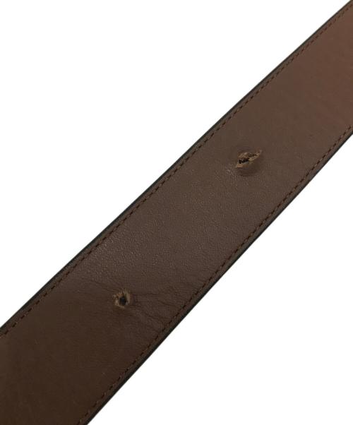 COACH（コーチ）COACH (コーチ) シグネチャー バックル カット トゥ サイズ リバーシブル ベルト ブラウン サイズ:42の古着・服飾アイテム