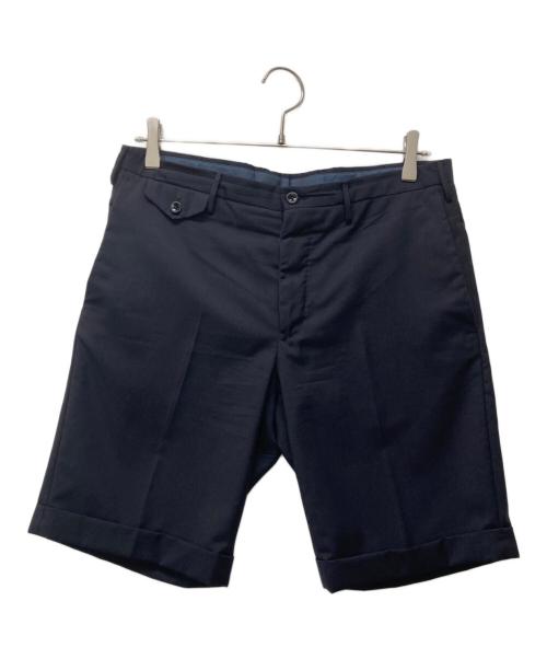 INCOTEX（インコテックス）INCOTEX (インコテックス) トロピカル ノープリーツ ショートパンツ ブラック サイズ:48の古着・服飾アイテム