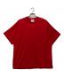 Y-3（ワイスリー）の古着「バックロゴプリントカットソー」｜レッド