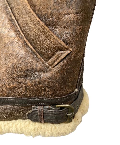 AVIREX（アヴィレックス）AVIREX (アヴィレックス) TYPEB-3ムートンフライトジャケット ブラウン サイズ:42の古着・服飾アイテム