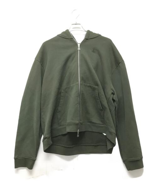 JORDAN（ジョーダン）JORDAN (ジョーダン) Travis Scott (トラヴィススコット) TS フルジップ L/S フーディ グリーン サイズ:SIZE Mの古着・服飾アイテム