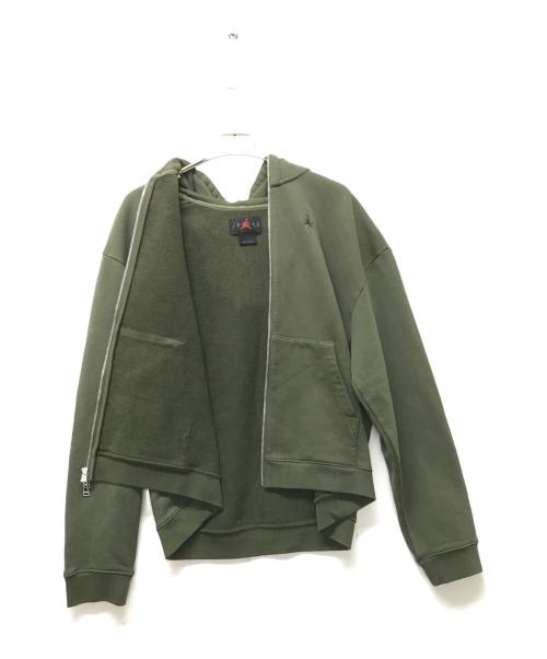 JORDAN（ジョーダン）JORDAN (ジョーダン) Travis Scott (トラヴィススコット) TS フルジップ L/S フーディ グリーン サイズ:SIZE Mの古着・服飾アイテム