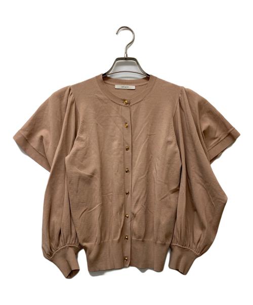 ANAYI（アナイ）ANAYI (アナイ) レーヨンナイロンスリットスリーブカーディガン ピンク サイズ:38の古着・服飾アイテム