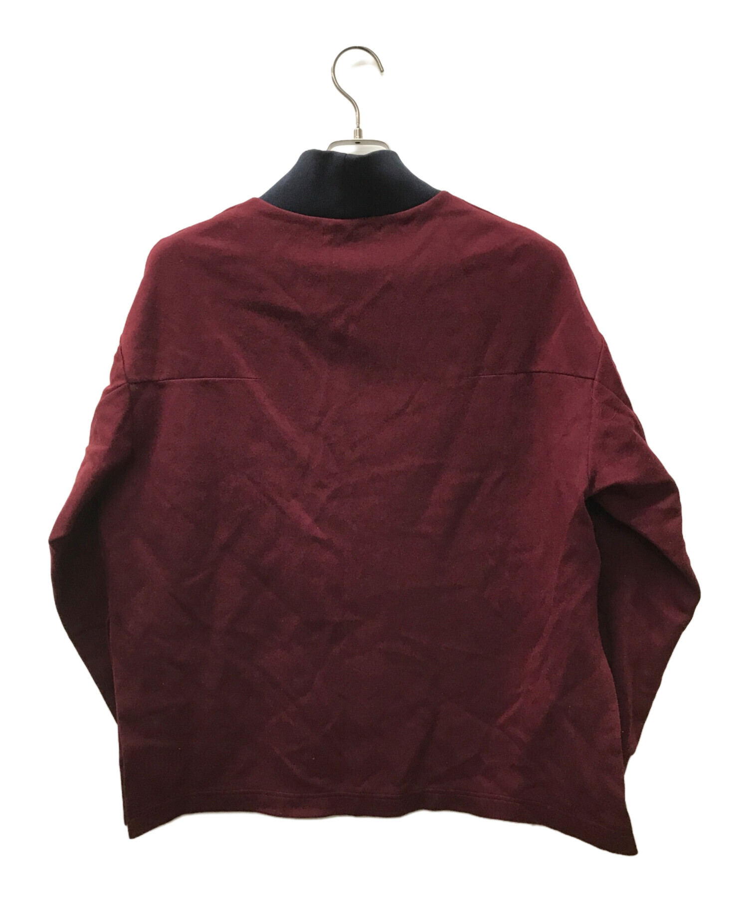 CULLNI 20SS モックネック ロゴ スウェット プルオーバー 赤 レッド