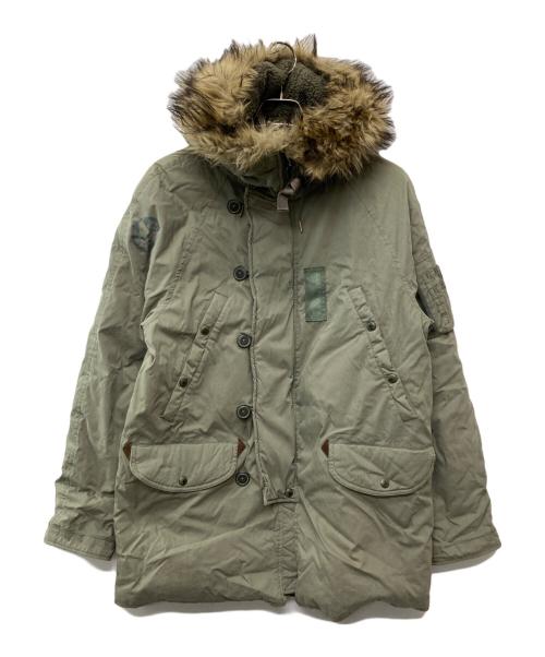 POLO RALPH LAUREN（ポロ・ラルフローレン）POLO RALPH LAUREN (ポロ・ラルフローレン) ミリタリーダウンジャケット カーキ サイズ:S/Pの古着・服飾アイテム