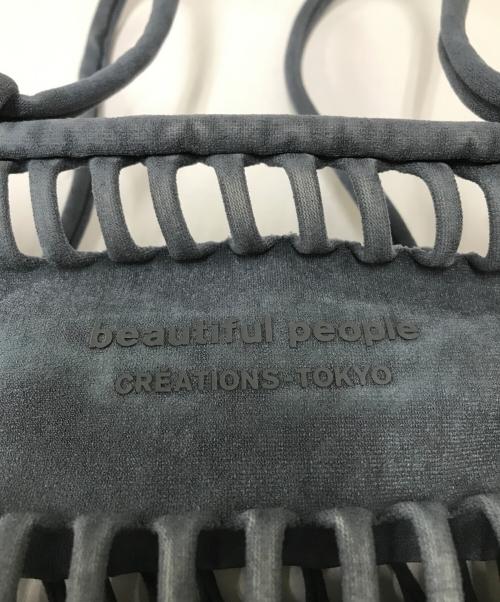 beautiful people（ビューティフルピープル）beautiful people (ビューティフルピープル) ショッピングバスケットバッグ グレーの古着・服飾アイテム
