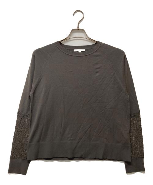 自由区（ジユウク）自由区 (ジユウク) レースコンビニット グレー サイズ:38の古着・服飾アイテム