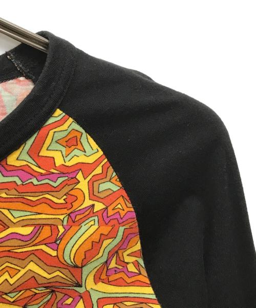 COMME des GARCONS HOMME PLUS（コムデギャルソンオムプリュス）COMME des GARCONS HOMME PLUS (コムデギャルソンオムプリュス) アーカイブ総柄長袖カットソー オレンジ×ブラック サイズ:SIZE 不明の古着・服飾アイテム