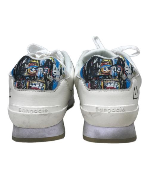 Sangacio（サンガッチョ）SANGACIO (サンガッチョ) BASQUIAT (バスキア) にゅ～ずバスキアスニーカー ホワイト サイズ:SIZE 27.5cmの古着・服飾アイテム