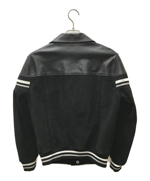 Maison Margiela（メゾンマルジェラ）Maison Margiela (メゾンマルジェラ) パネル スタジアムジャケット ブラック サイズ:46の古着・服飾アイテム