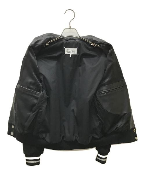 Maison Margiela（メゾンマルジェラ）Maison Margiela (メゾンマルジェラ) パネル スタジアムジャケット ブラック サイズ:46の古着・服飾アイテム