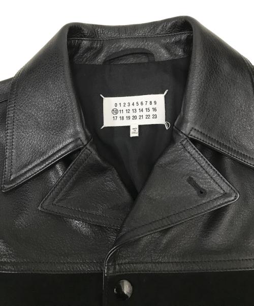 Maison Margiela（メゾンマルジェラ）Maison Margiela (メゾンマルジェラ) パネル スタジアムジャケット ブラック サイズ:46の古着・服飾アイテム
