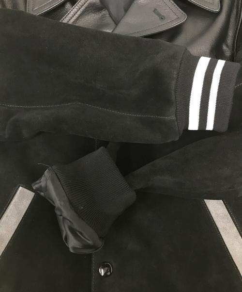 Maison Margiela（メゾンマルジェラ）Maison Margiela (メゾンマルジェラ) パネル スタジアムジャケット ブラック サイズ:46の古着・服飾アイテム