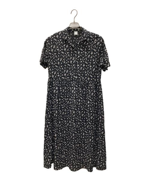 KAGURE（カグレ）kagure (カグレ) スモールフラワープリントワンピース ブラックの古着・服飾アイテム