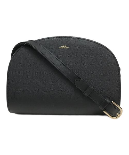 A.P.C.（アーペーセー）A.P.C. (アーペーセー) ハーフムーンショルダーバッグ ブラックの古着・服飾アイテム