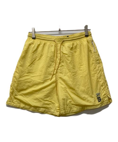 KITH（キス）KITH (キス) ナイロンハーフパンツ イエロー サイズ:Ｓの古着・服飾アイテム