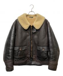 Willis&Geiger（ウィルスガイガー）の古着「M445フライトムートンジャケット」｜ブラウン