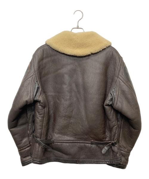 Willis&Geiger（ウィルスガイガー）Willis&Geiger (ウィルスガイガー) M445フライトムートンジャケット ブラウン サイズ:40の古着・服飾アイテム