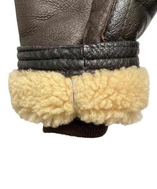 Willis&Geiger（ウィルスガイガー）Willis&Geiger (ウィルスガイガー) M445フライトムートンジャケット ブラウン サイズ:40の古着・服飾アイテム