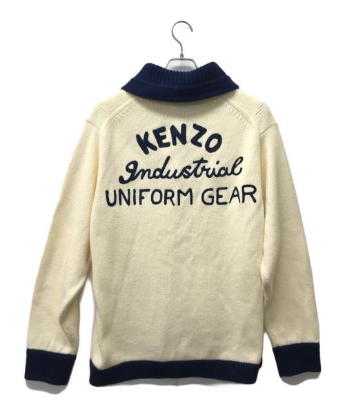 KENZO（ケンゾー）KENZO (ケンゾー) Varsity カーディガン アイボリー サイズ:SIZE Mの古着・服飾アイテム
